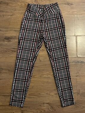 SHEIN Essnce Plaid Overlap Waistband Pants Size XS